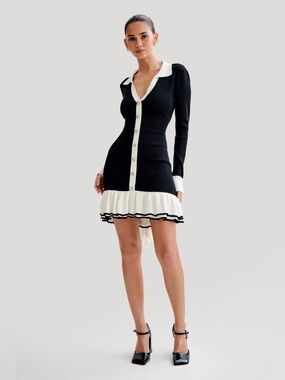 Meshki | Dresses | Meshki Romilly Sequin Mini Dress In Ivory | Poshmark